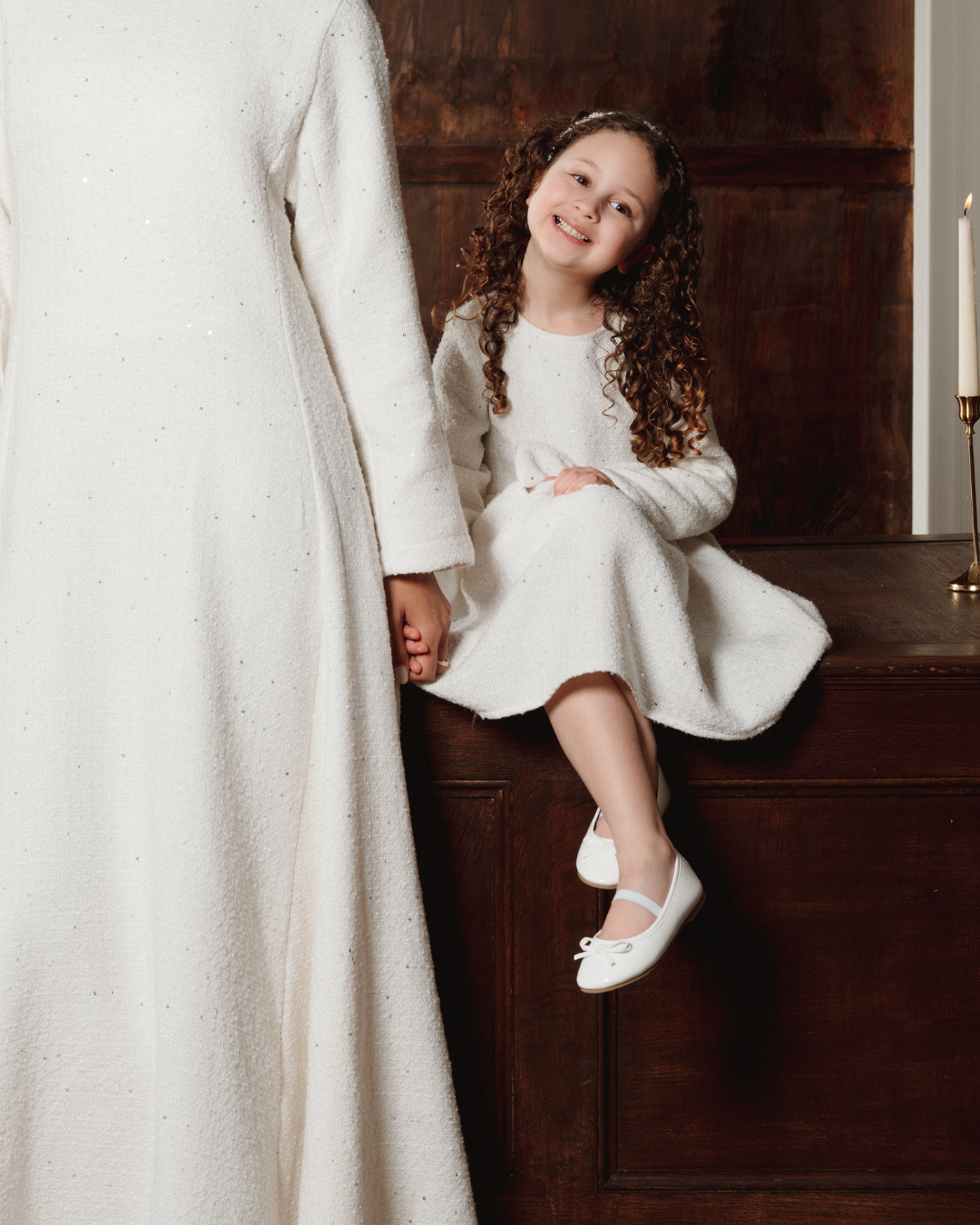 Signature Tweed Mini Dress - Ivory