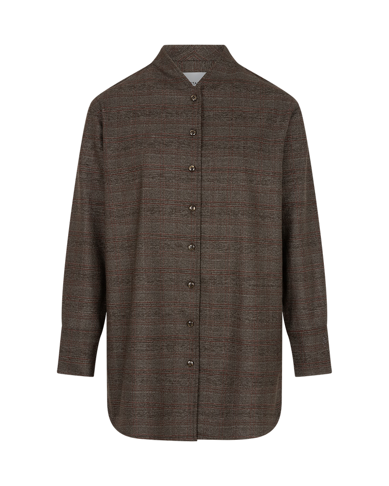Checked Longline Blouse