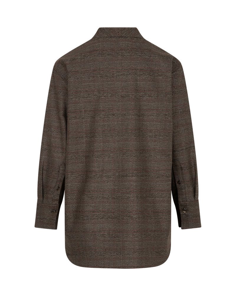 Checked Longline Blouse
