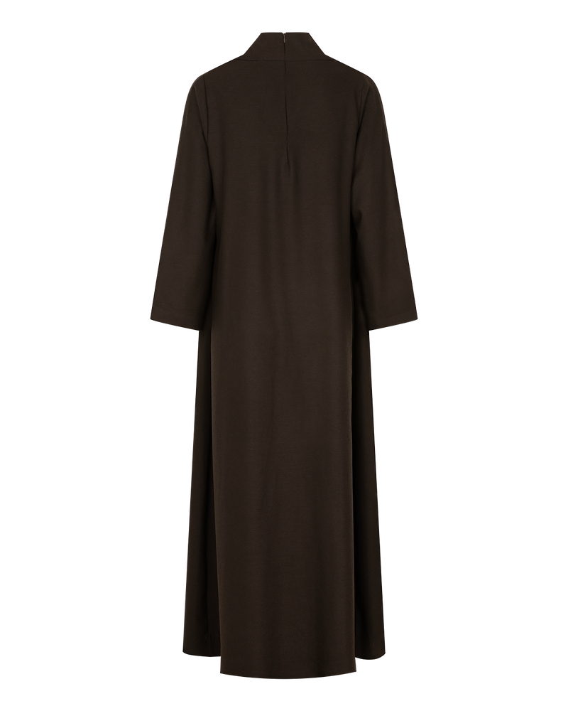 Signature Draped Dress - Chocolate Brown