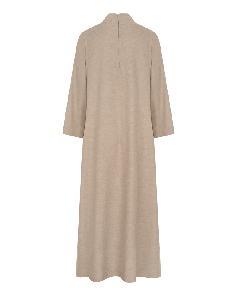 Signature Draped Dress - Beige