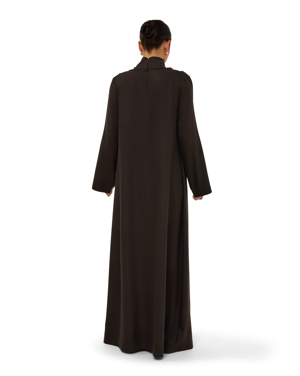 Signature Draped Dress - Chocolate Brown