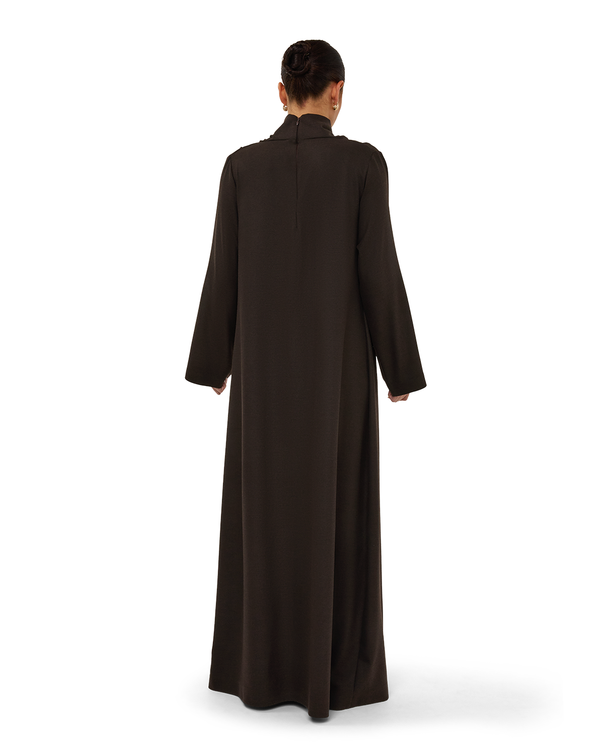 Signature Draped Dress - Chocolate Brown