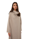 Signature Draped Dress - Beige