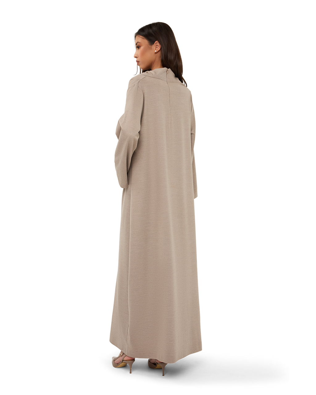 Signature Draped Dress - Beige