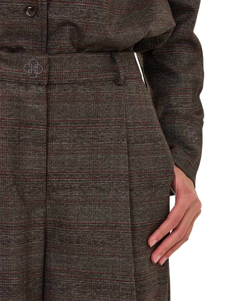 Checked Tailored Trousers