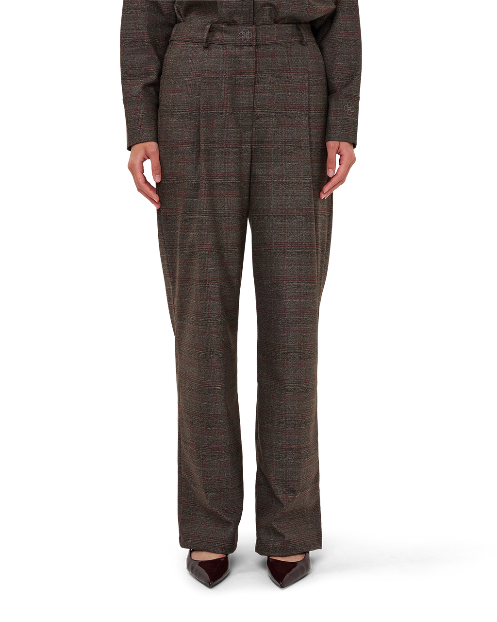 Checked Tailored Trousers