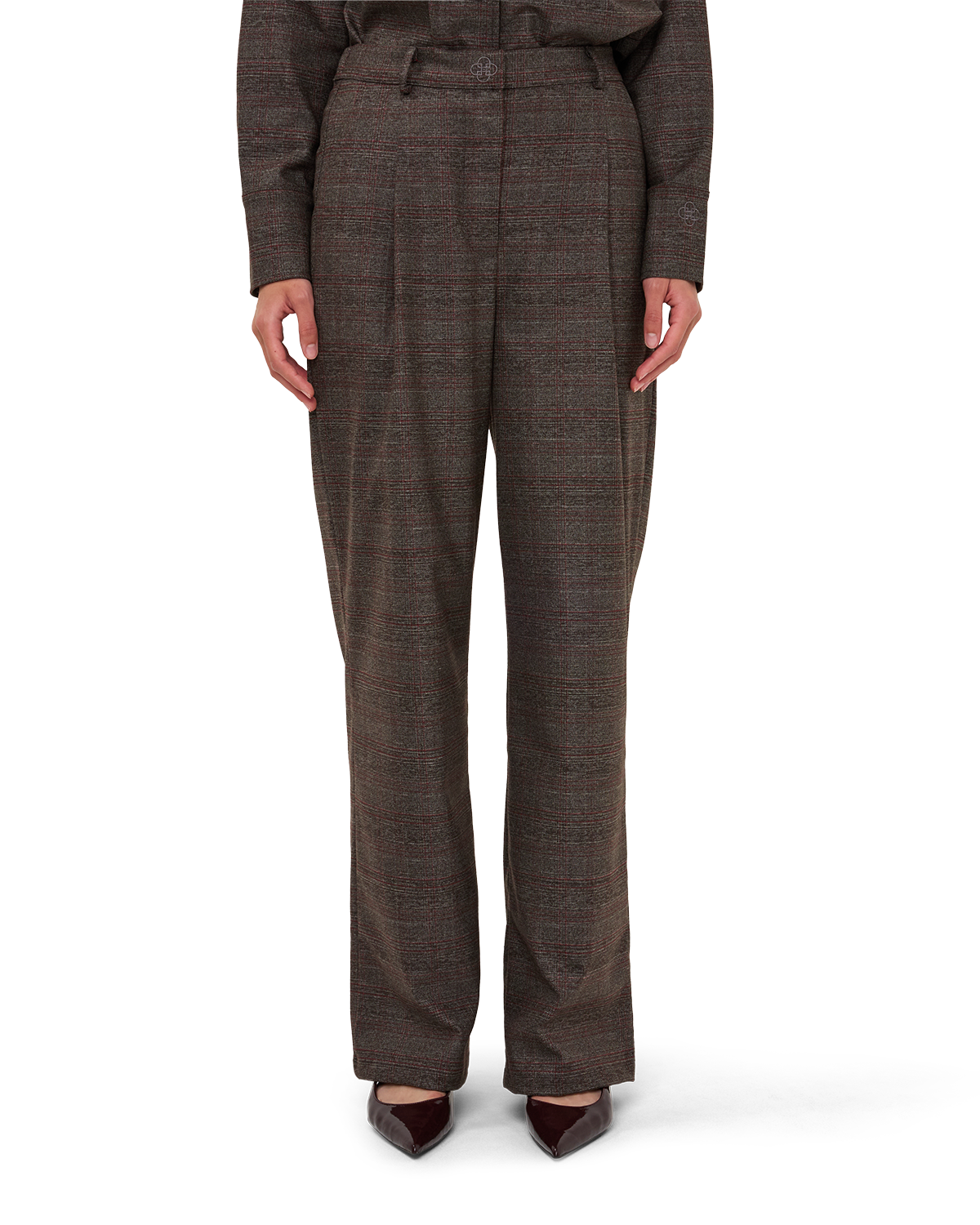 Checked Tailored Trousers