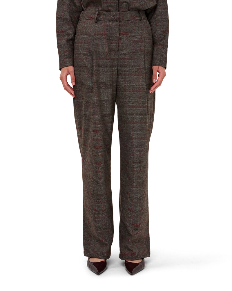 Checked Tailored Trousers