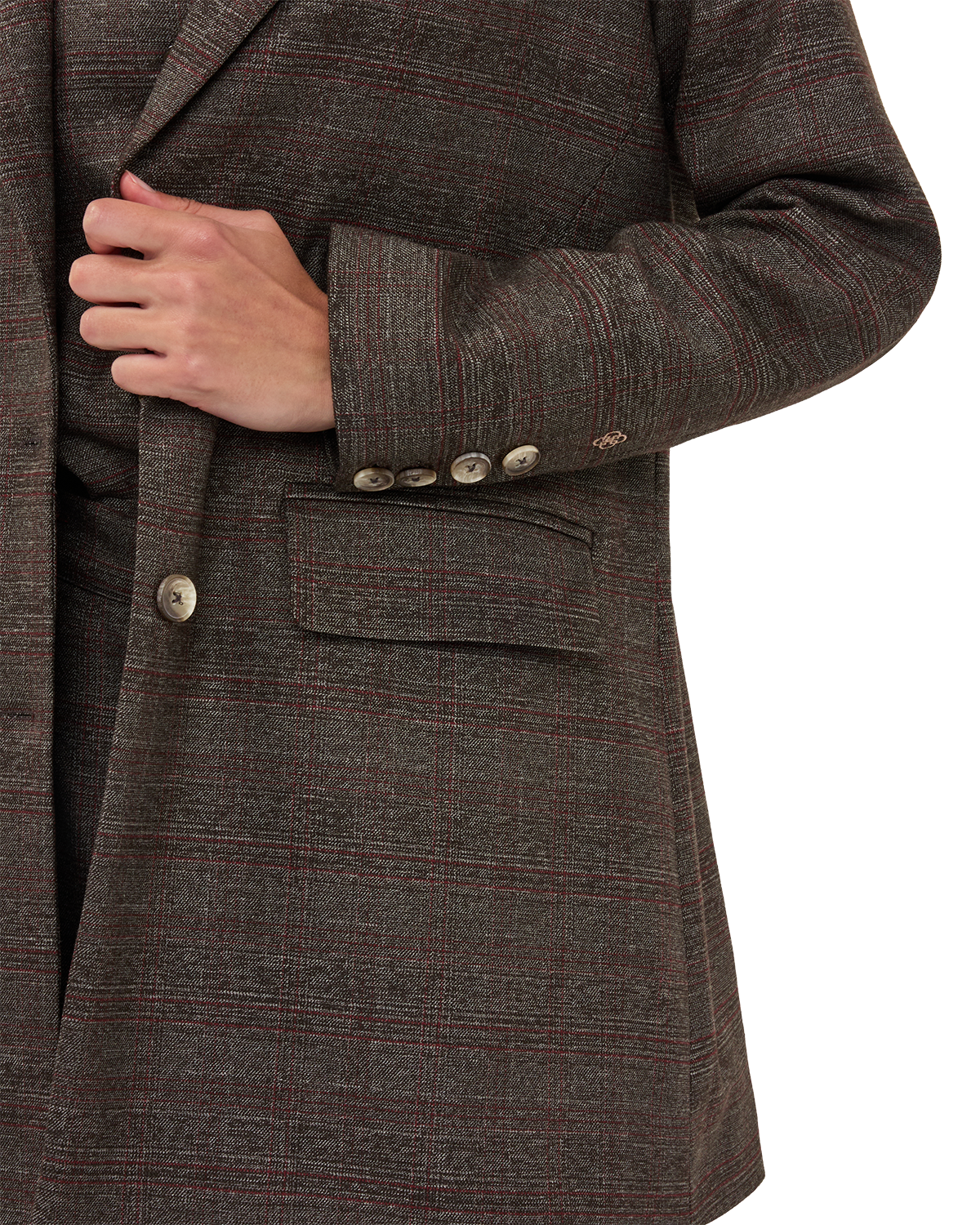 Tailored Checked Blazer