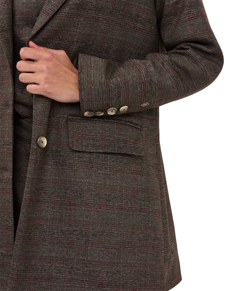 Tailored Checked Blazer