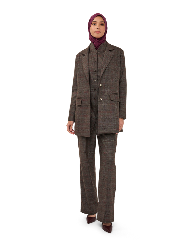 Checked Tailored Trousers