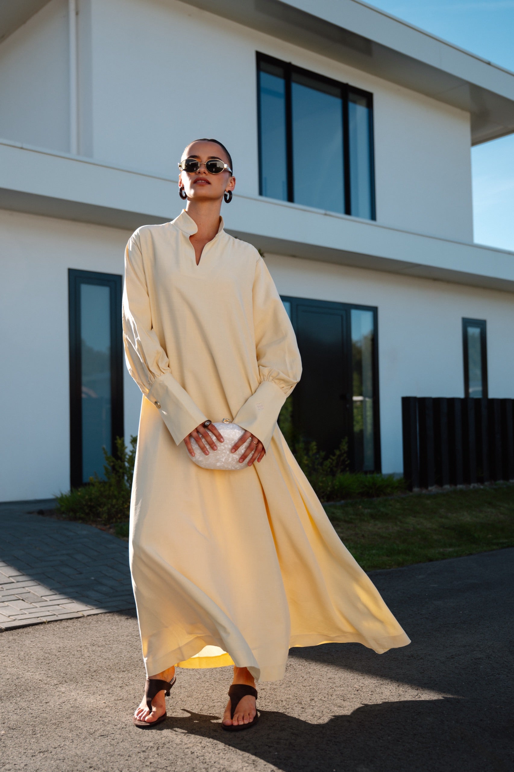 Hero Dress | Long-Sleeved Modest Dress in 100% Lyocell | Destaniya Hero Dress | Long-Sleeved Modest Dress in 100% Lyocell | Destaniya