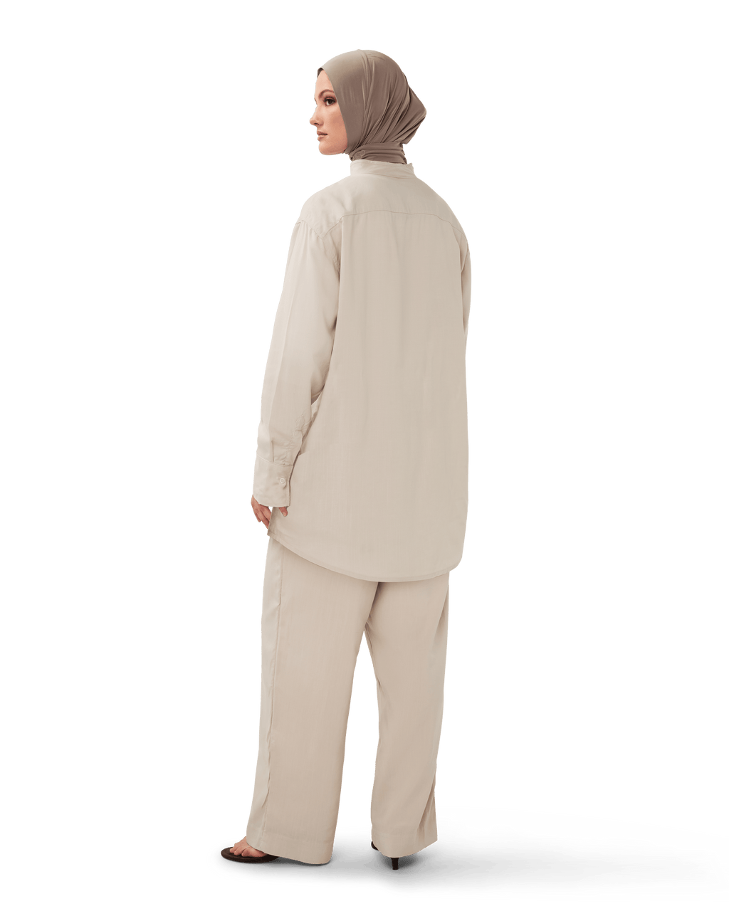 Wide-Leg Trouser Bone