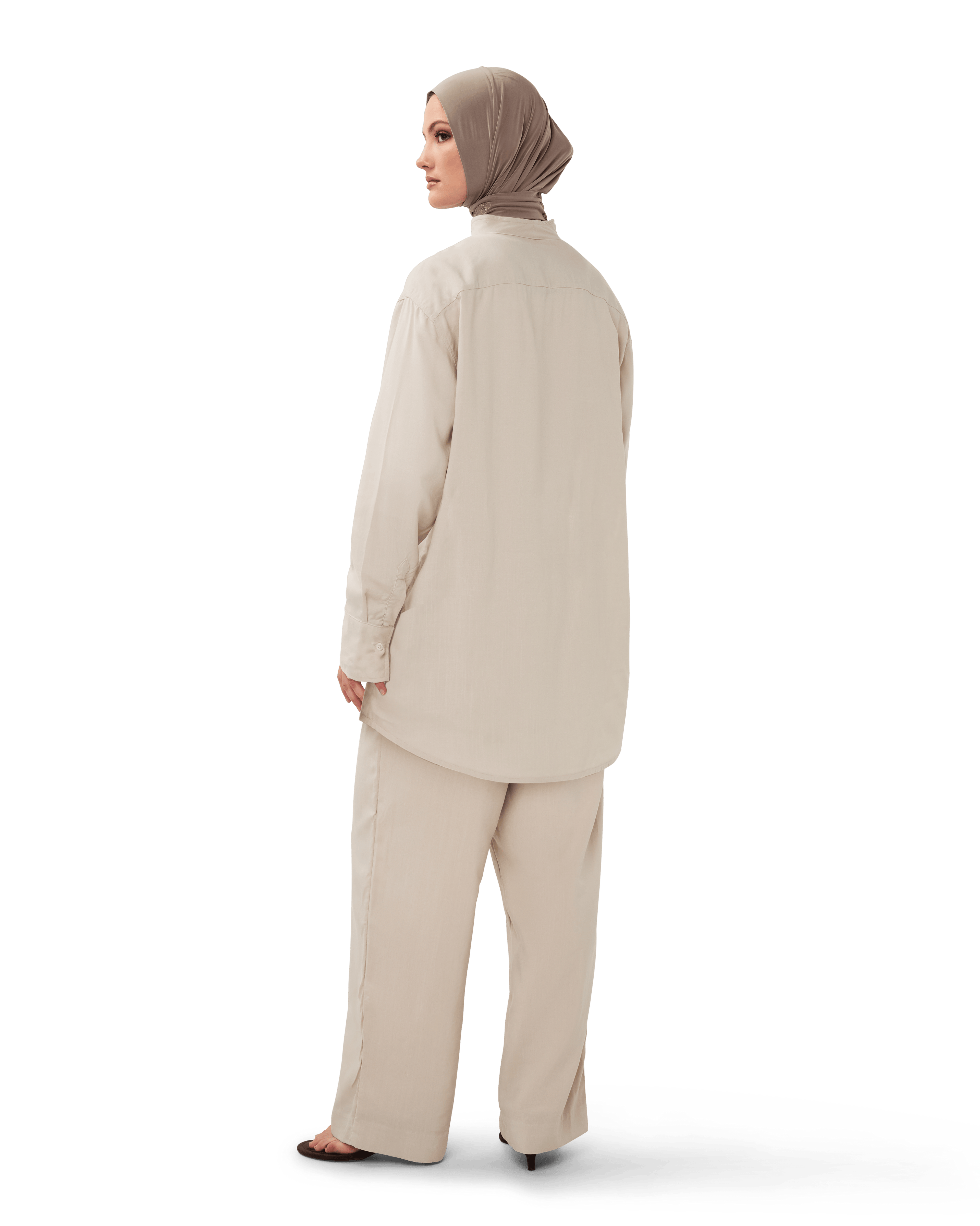 Wide-Leg Trouser Bone