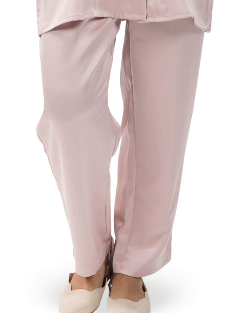 Satin Pants - Petal Blush