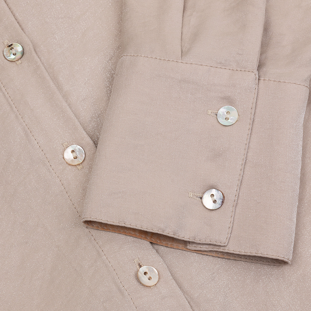 Soleya Button-Down Tunic - Blush Pearl