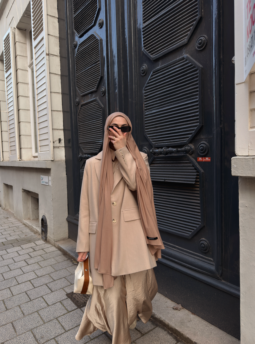 Aurella Bias-Cut Maxi Skirt - Golden Blush