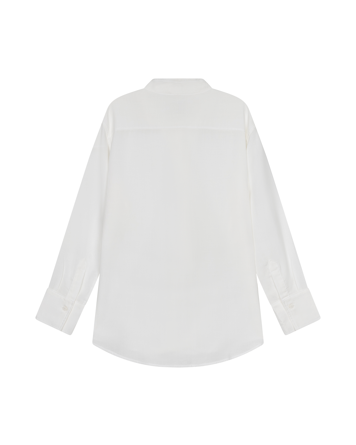 Button-Front Blouse Chalk