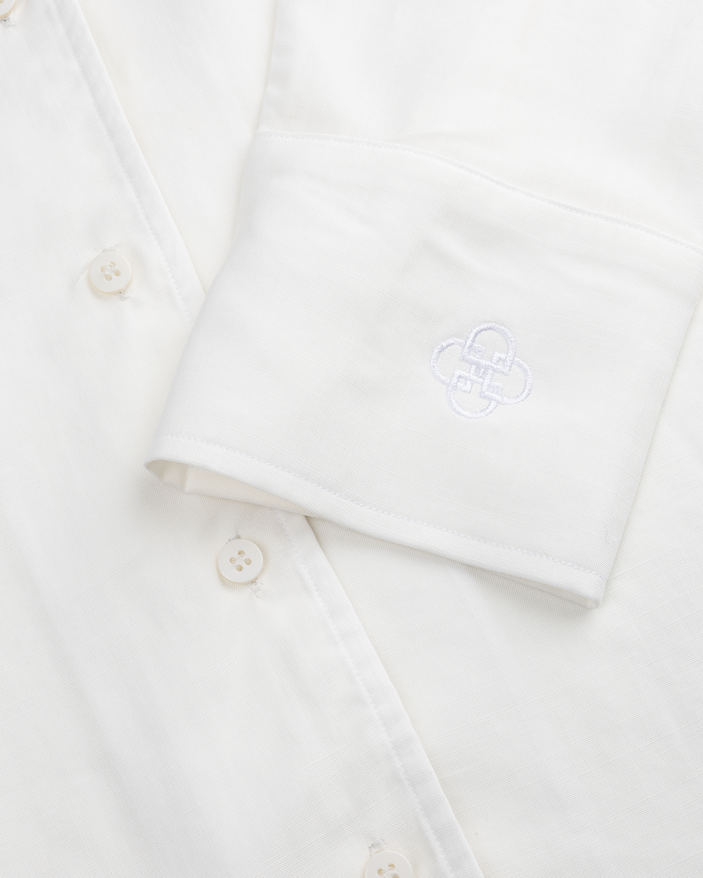 Button-Front Blouse Chalk