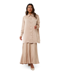 Aurella Satin Blouse - Golden Blush