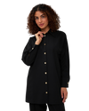 Button-Down Blouse - Black
