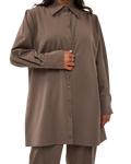 Button-Down Blouse - Stone