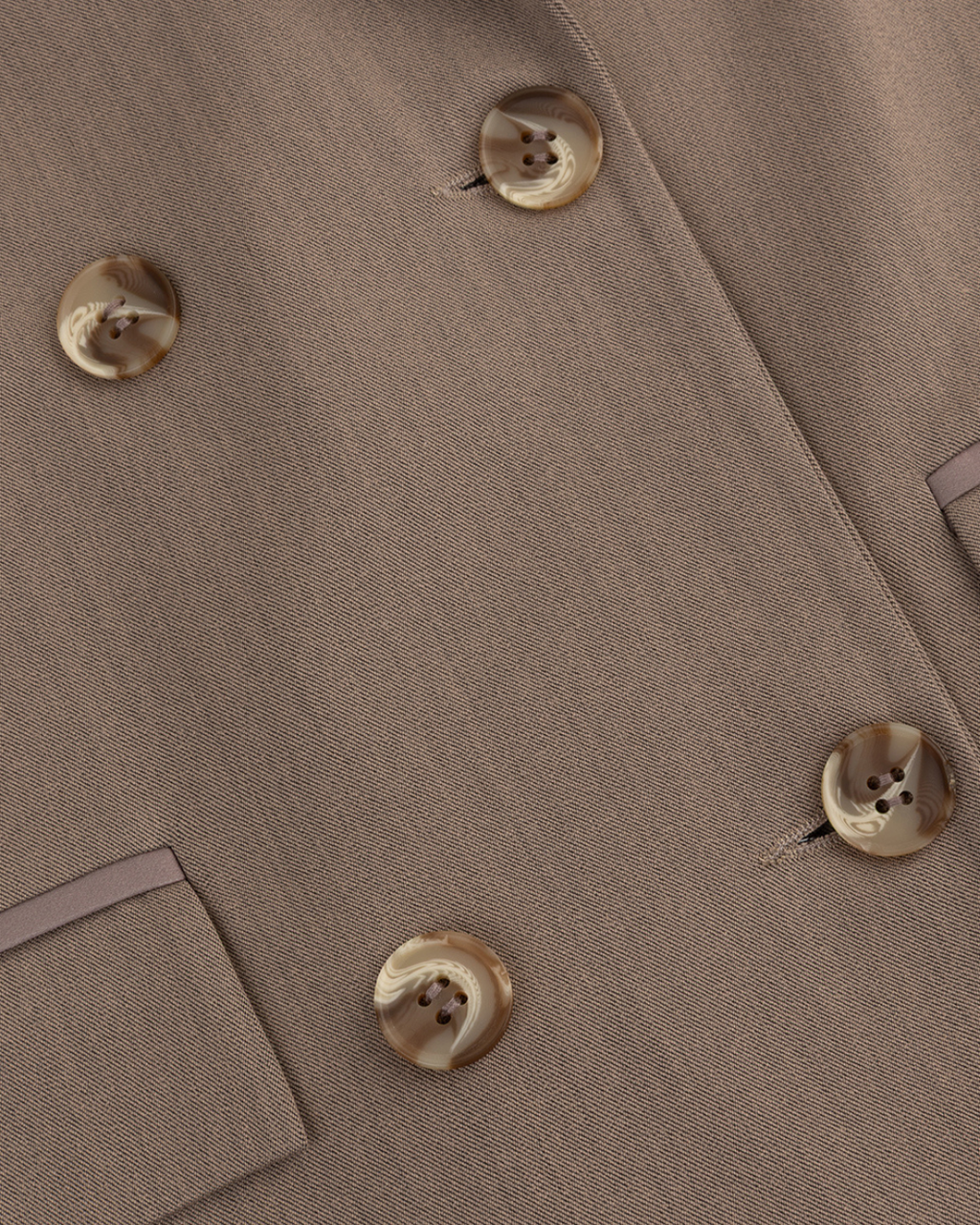 Double-Breasted Coat - Stone