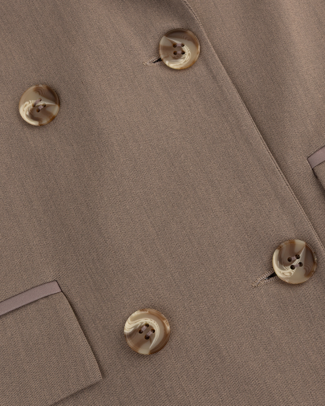 Double-Breasted Coat - Stone