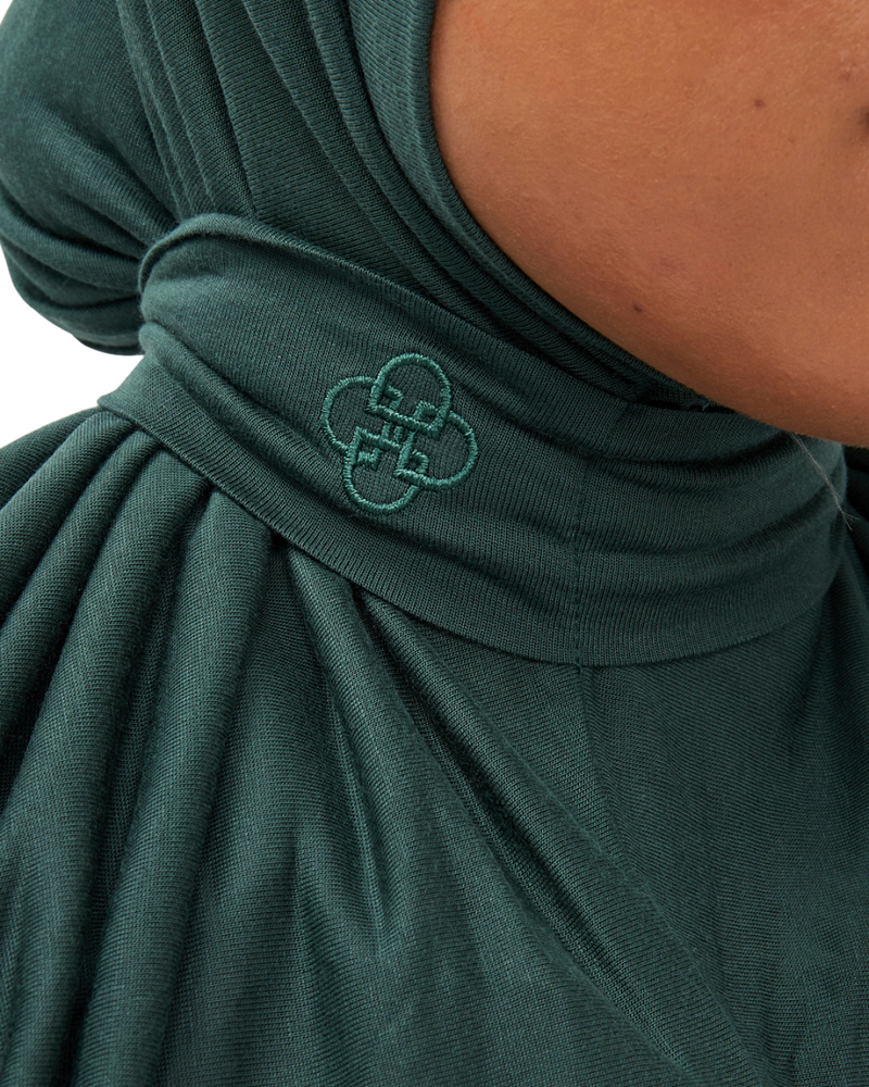 Embroidered Slip-on - Emerald