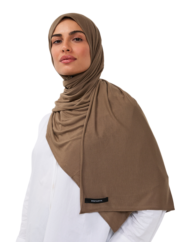 Essential Modal Long-Scarf - Stone Brown