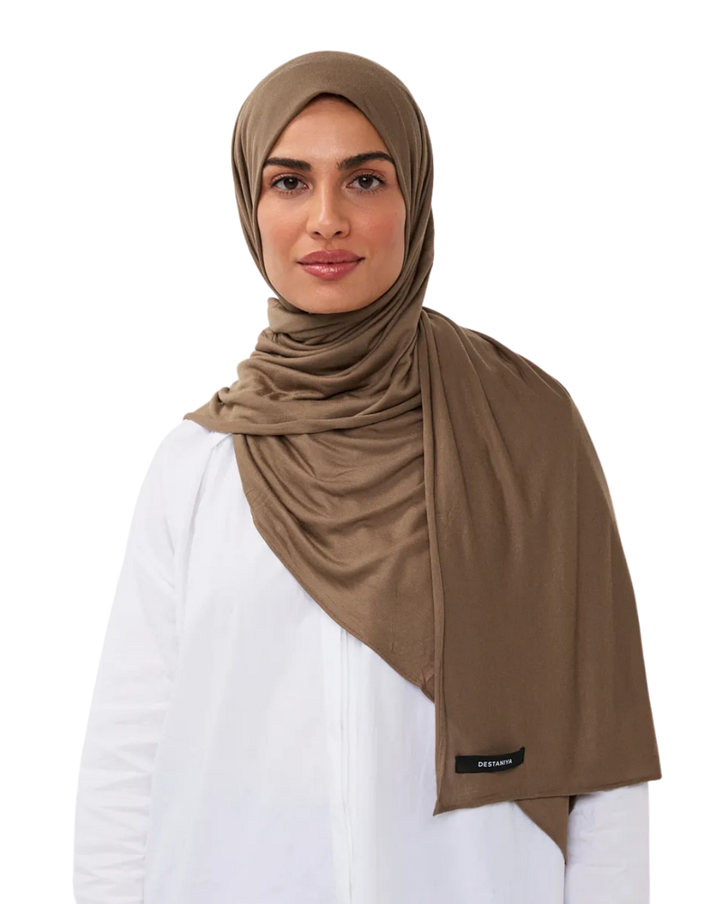 Essential Modal Long-Scarf - Stone Brown