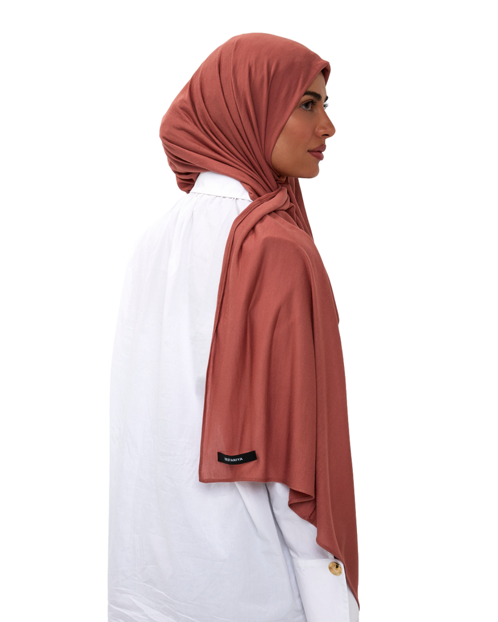 Essential Modal Long-Scarf - Terracotta Clay