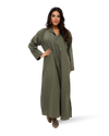 Linen Dress - Army