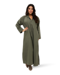 Linen Dress - Army