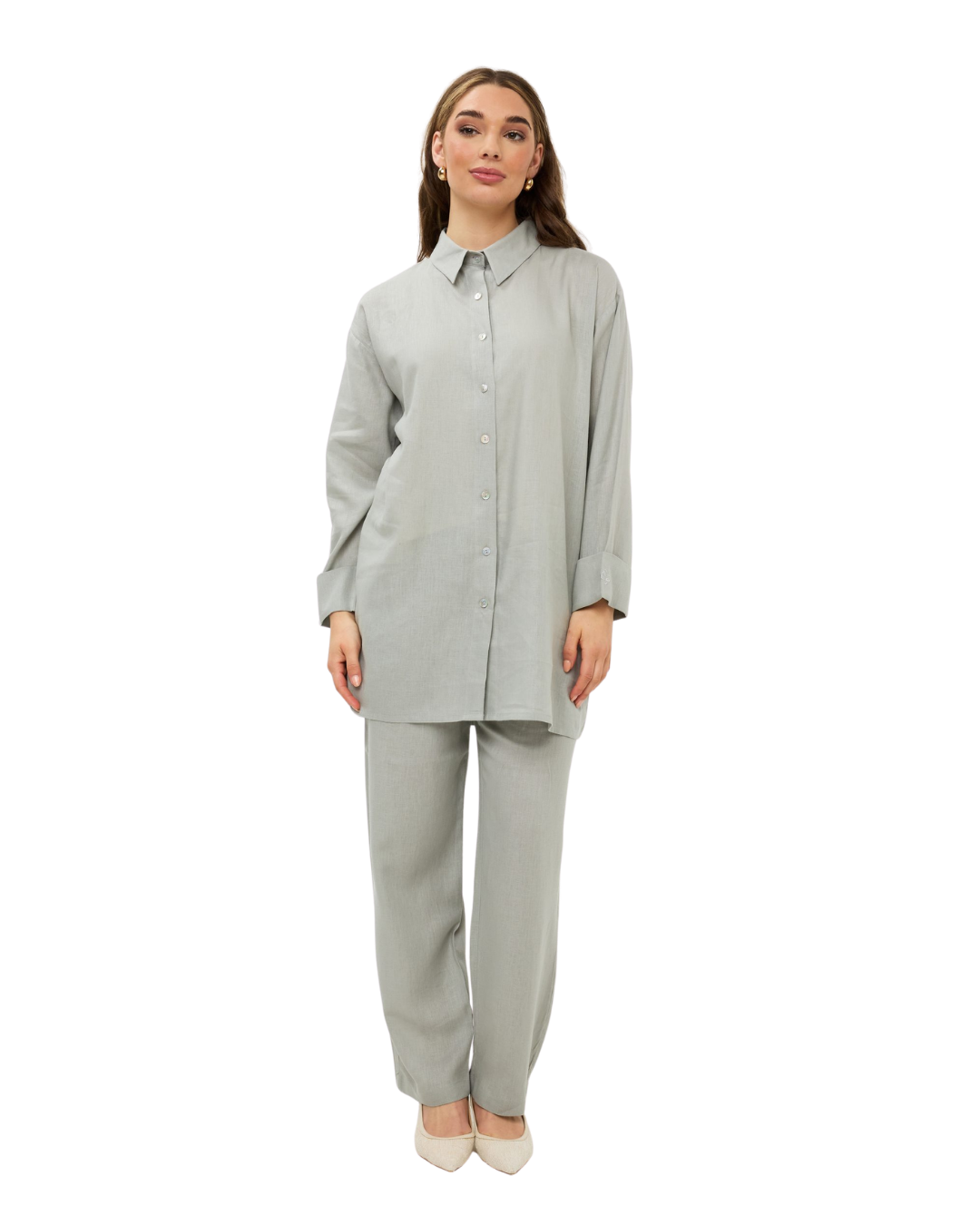 Linen Pants - Pale Sage