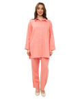 Linen Pants - Warm Coral