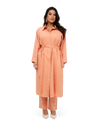Longline Linen Tunic - Abricot