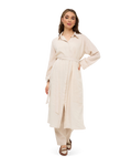 Longline Linen Tunic - Natural Linen