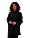 Mock-Neck Blouse - Black