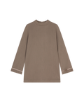 Mock-Neck Blouse - Stone
