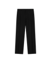 Pleated Cotton Trousers - Black