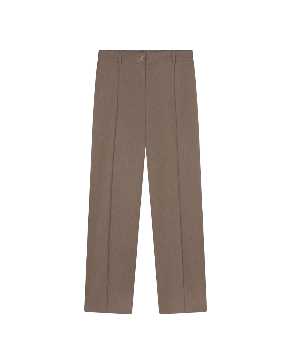 Bundfaltenhose aus Baumwolle – Stone