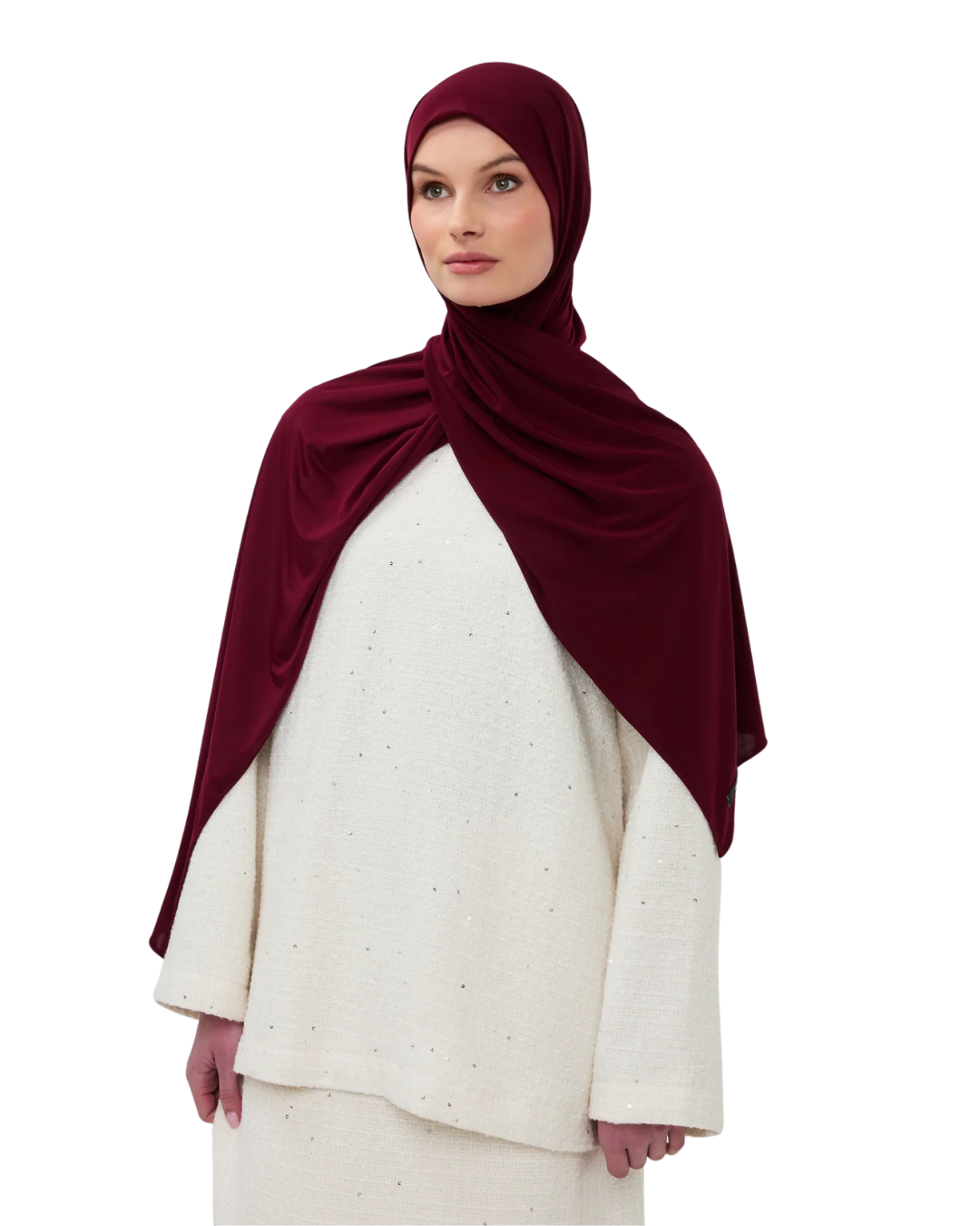 Premium Modal Long-Scarf - Deep Cherry