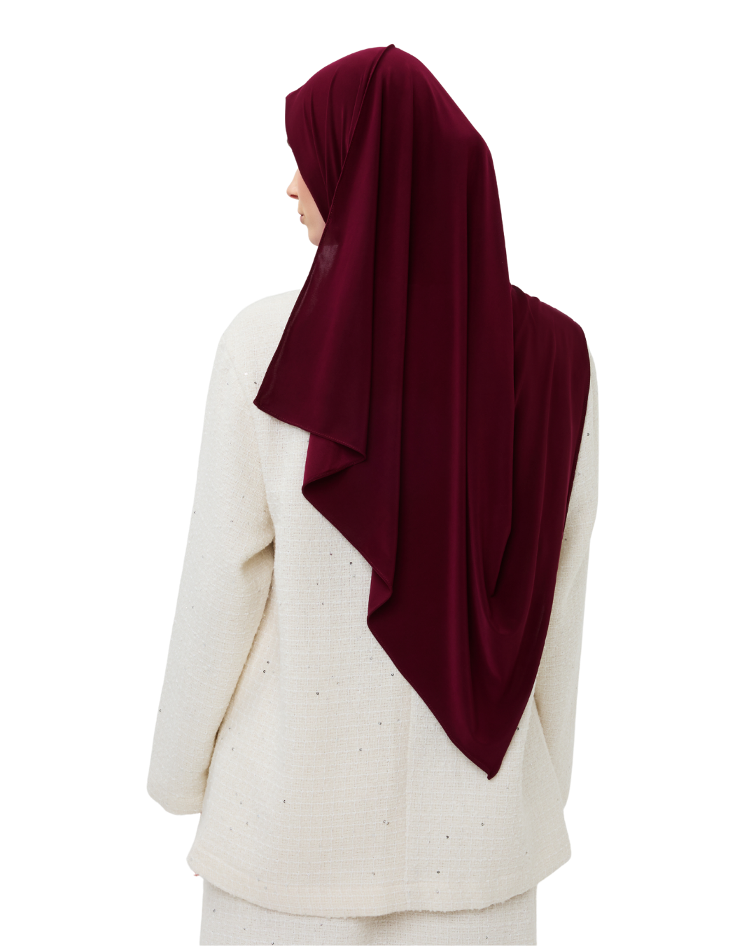 Premium Modal Long-Scarf - Deep Cherry