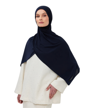 Premium Modal Long-Scarf - Deep Indigo