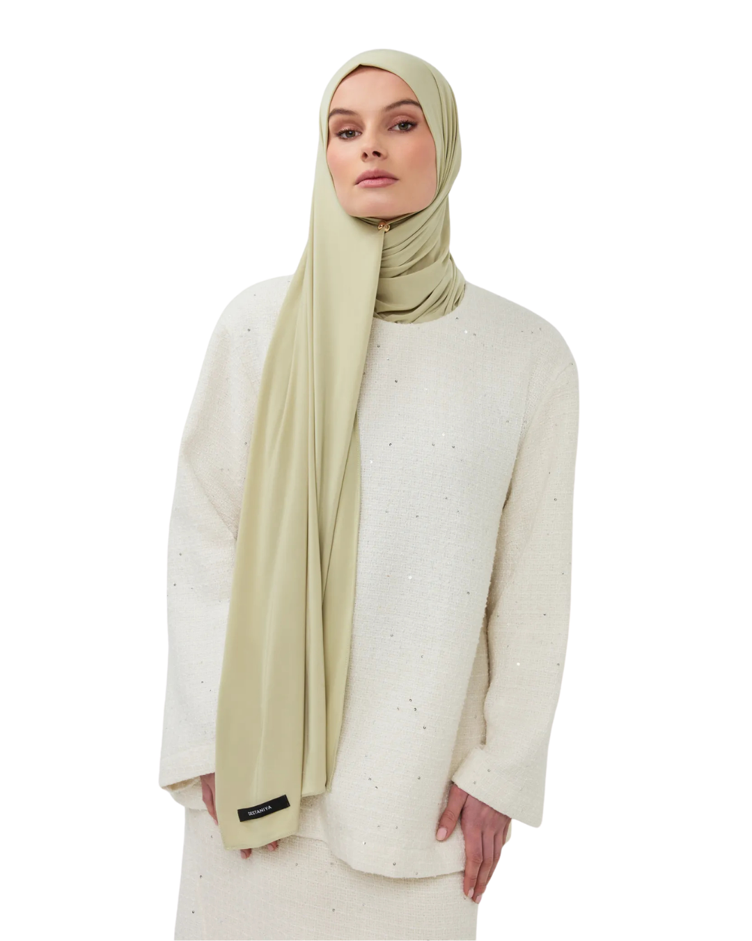 Premium Modal Long-Scarf - Pear Blanc