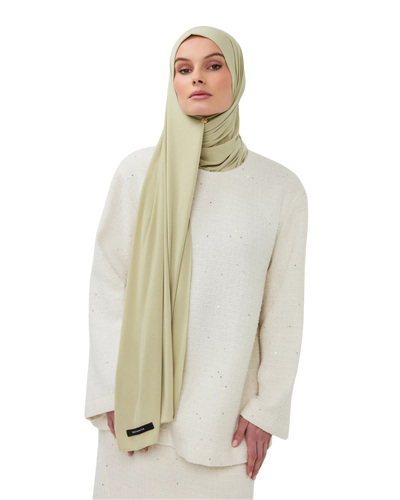 Premium Modal Long-Scarf - Pear Blanc