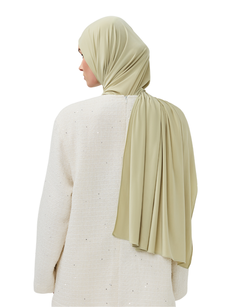 Premium Modal Long-Scarf - Pear Blanc