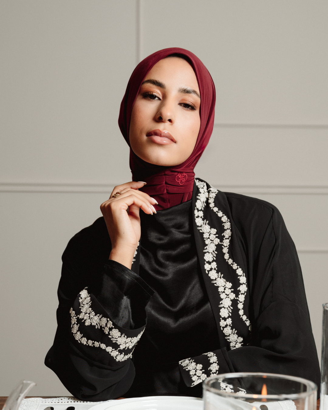 Premium Modal Slip-on - Deep Cherry